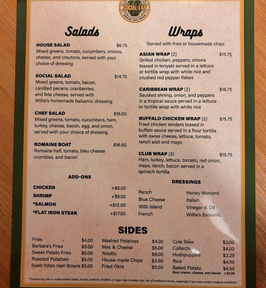 The Social Tap and Table Pretzels