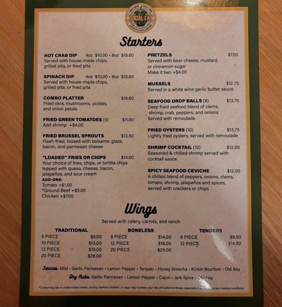 The Social Tap and Table Menu image 4